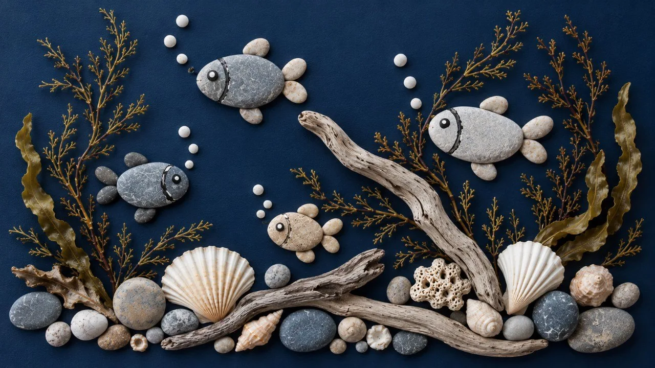 Sea compositions for kids